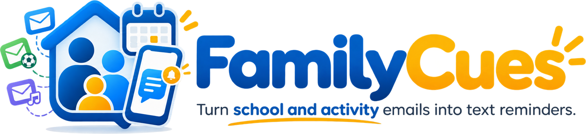 FamilyCues — School emails turned into timely text reminders